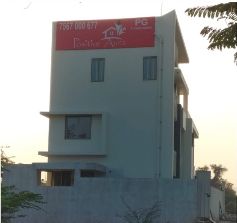 Positive Aura 2 PG building in Ghuma, Ahmedabad